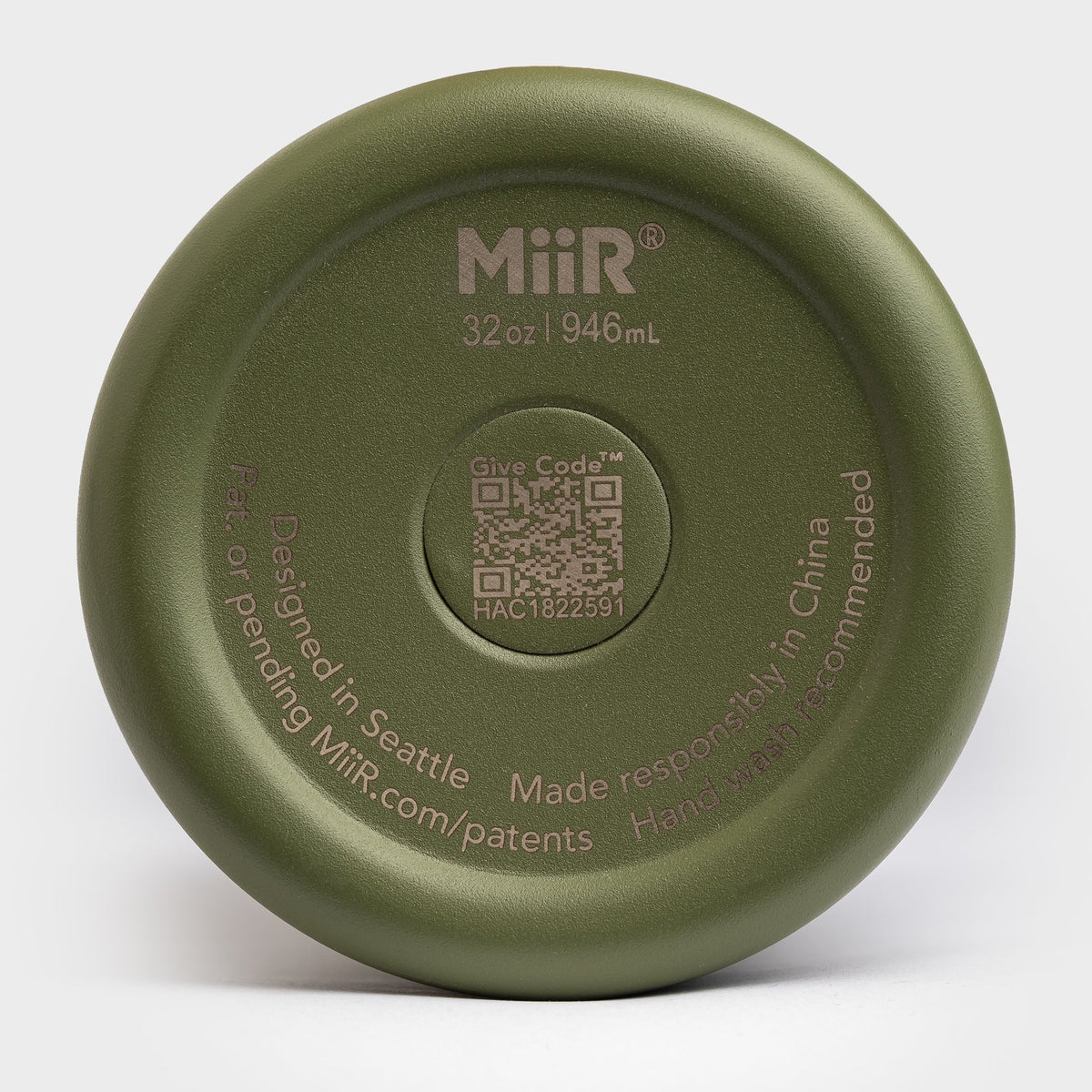KASE MiiR Wide Mouth 32oz, top view